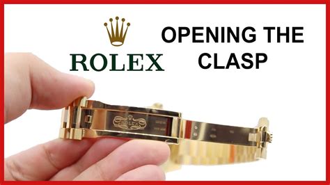 how to remove a rolex|how to open Rolex clasp.